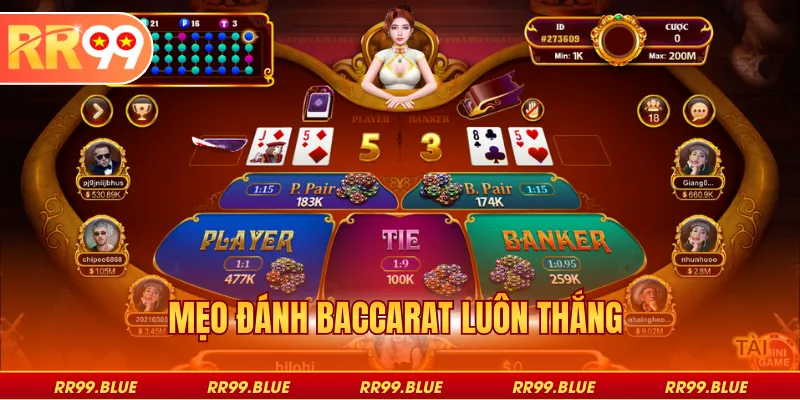 Mẹo đánh baccarat
