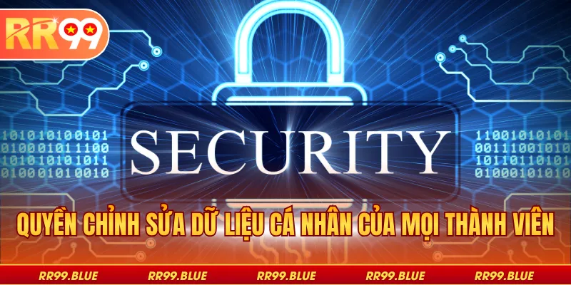 Quyền chỉnh sửa dữ liệu cá nhân của mọi thành viên